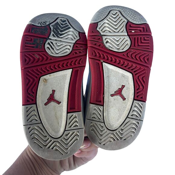 Air Jordan Dub Zero TD Sneaker Toddler Size 6C Lace Up 311072-116 Varsity Red - Picture 6 of 7